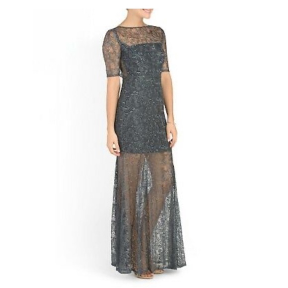 Femme D’Armes Chantilly Lace Bailey Maxi Gown 0 - Picture 5 of 5